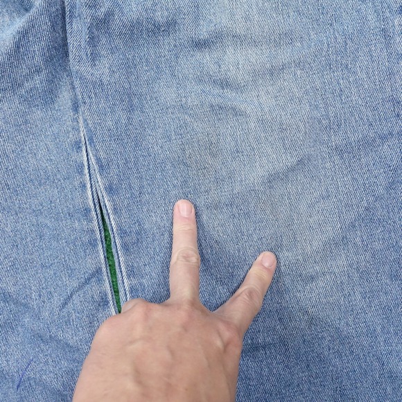 VINTAGE LEVI'S 517 BOOT CUT USA MADE DENIM BLUE JEANS MENS SZ 40X32 (39X32) - Picture 4 of 11